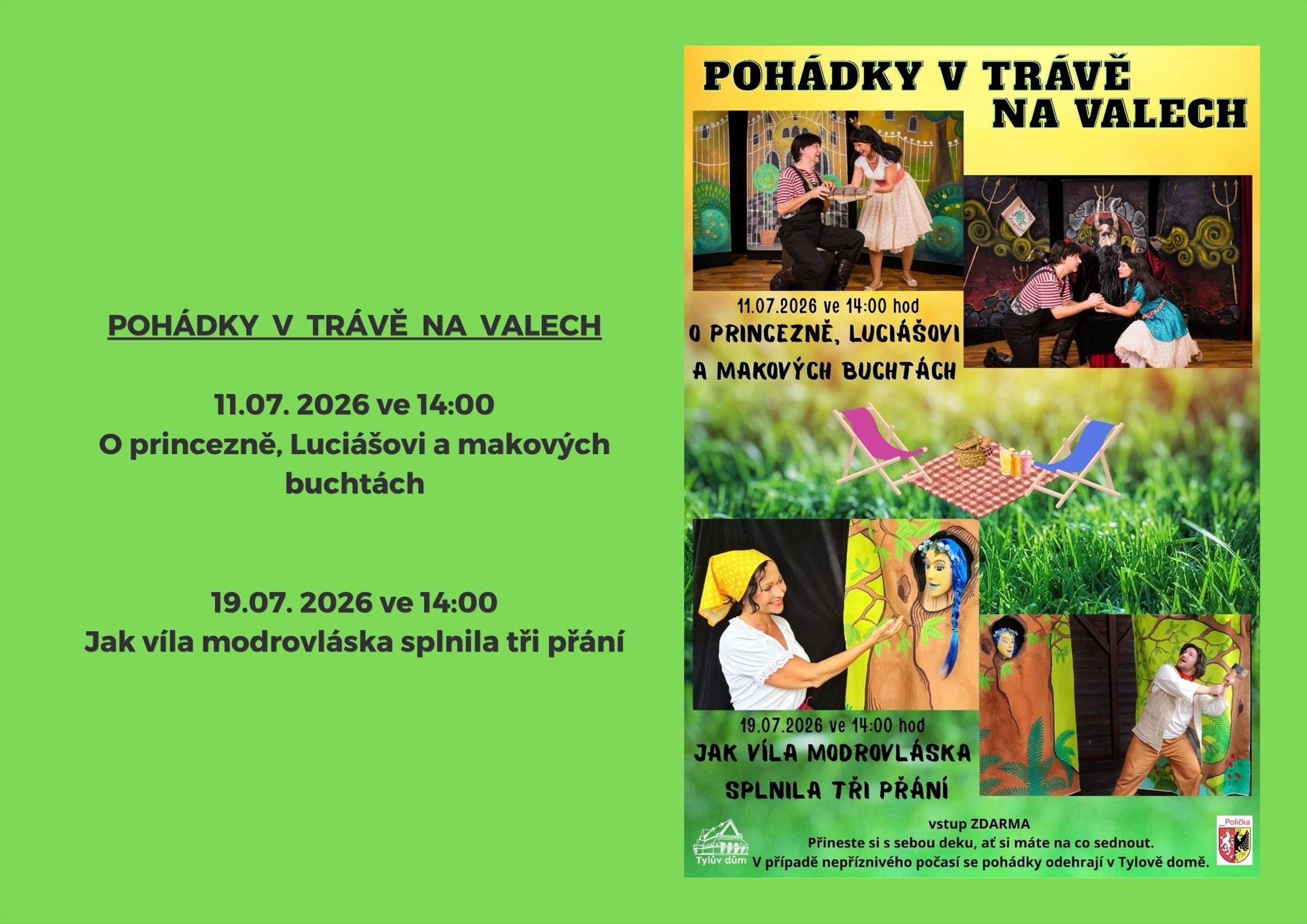 Pohádky v trávě na Valech